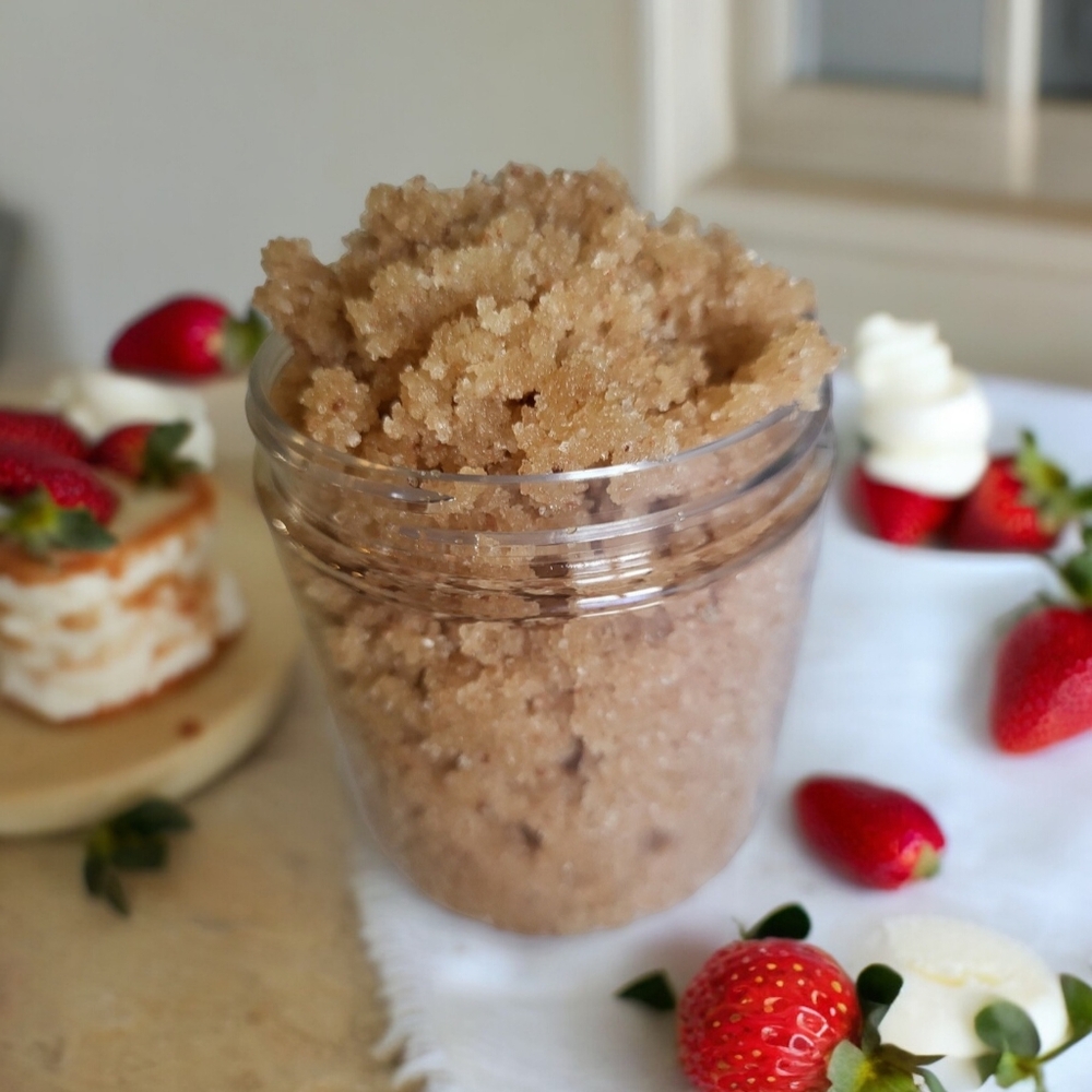 Strawberry Shortcake Luxury Hydrating Raw Sugar Scrub Hand Foot & Body S…